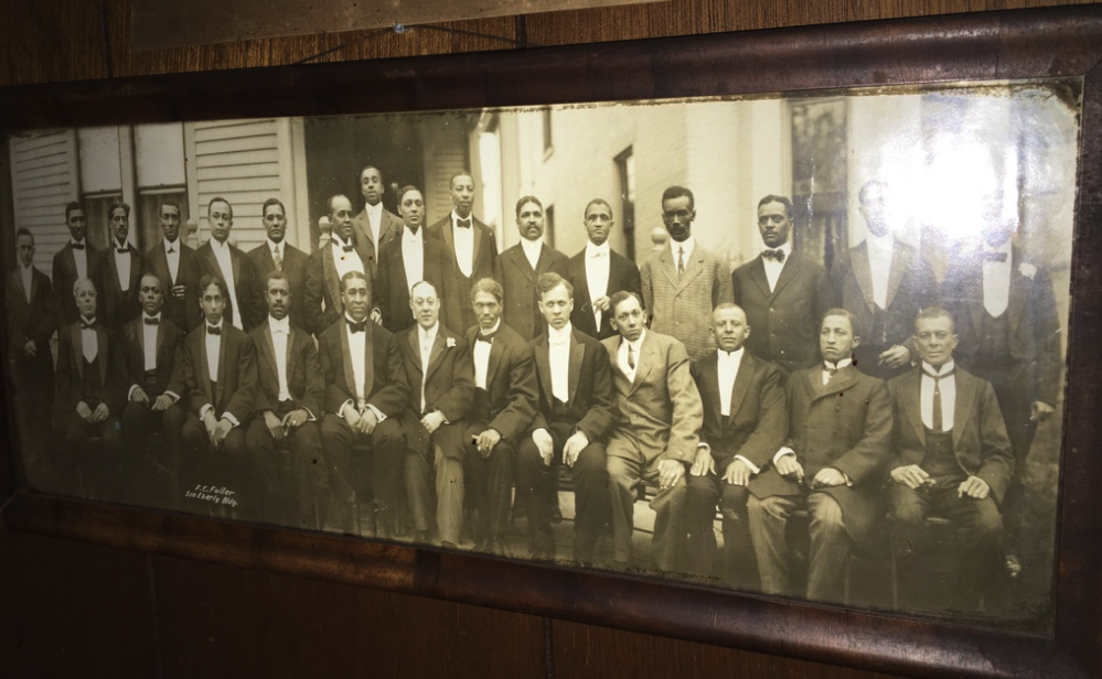 Black Elks Club members, North Omaha, Nebraska circa 1930