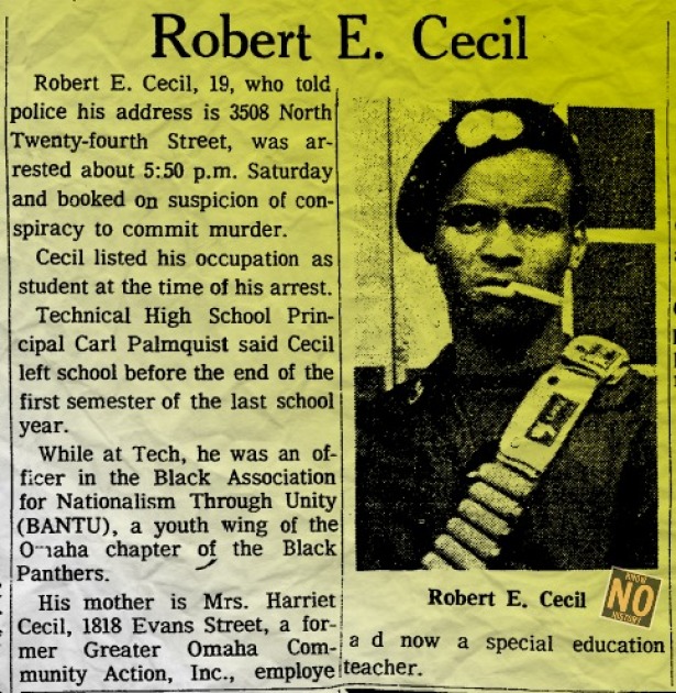 Robert E. Cecil, North Omaha, Nebraska