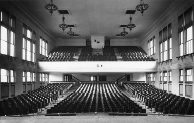 North's auditorium in the 1950s.