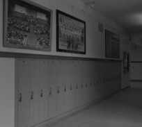Lockers at North in the 1960s.