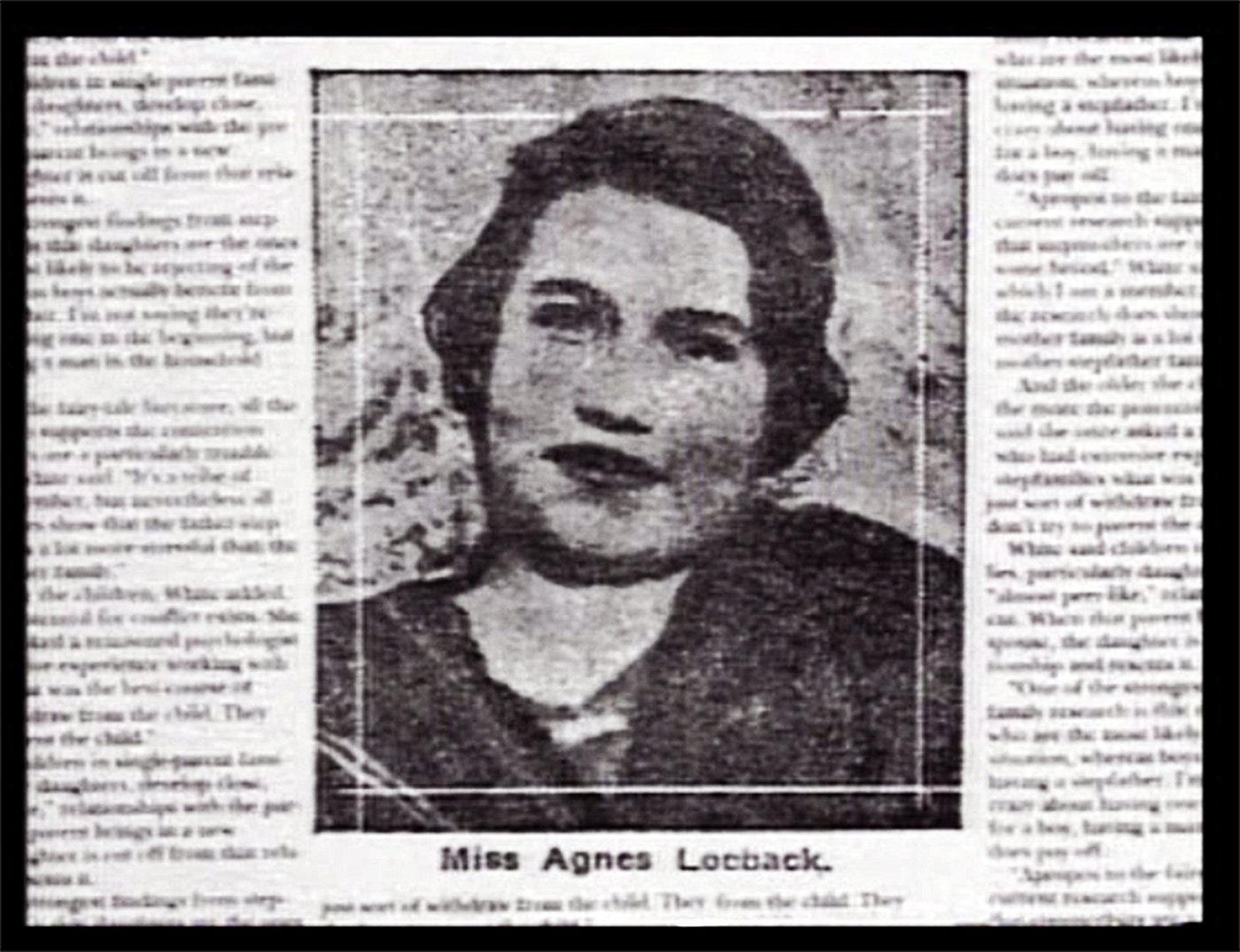 Agnes Marie Loebeck (1899 to 1966)