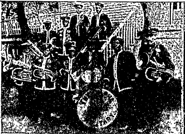 The Omaha Military Band is shown in this 1906 pic from an Omaha World-Herald exposè on the city's Emancipation Day celebrations.