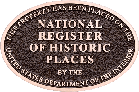National Register of Historic Places NRHP plaque