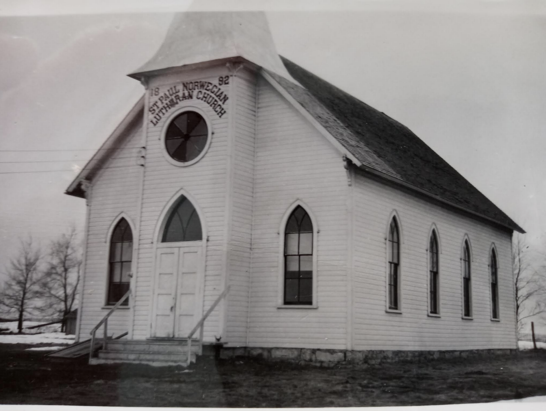 This was the St. Paul Norwegian Lutheran Church at North 26th and Hamilton in 1892 where the German St. Paul Lutheran Church congregation first met. Thanks to Lorinda Ash for sharing it!