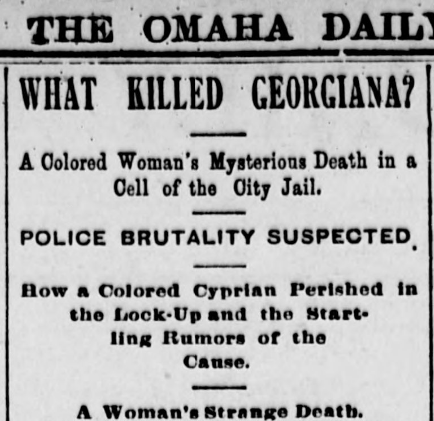 August 10, 1887 Omaha Daily Bee