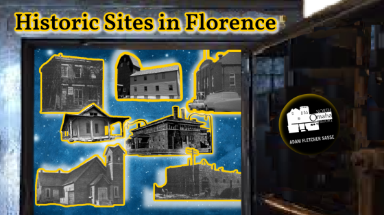 These are historic sites in Florence, including the Florence Bank, Florence Mill, Florence Community Center, Florence Depot, Florence Old Folks Home, an old church, and an old grocery store.